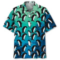 Hawaiian Shirt / Adults / S Penguins Ocean Hawaiian Shirt