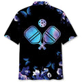 Hawaiian Shirt / Adults / S Pickleball Flower Nature Hawaiian Shirt