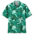 Hawaiian Shirt / Adults / S Pickleball Kelly Green Hawaiian Shirt