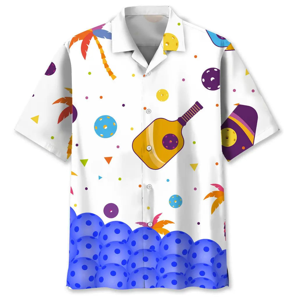 Hawaiian Shirt / Adults / S Pickleball Lovers Hawaiian Shirt