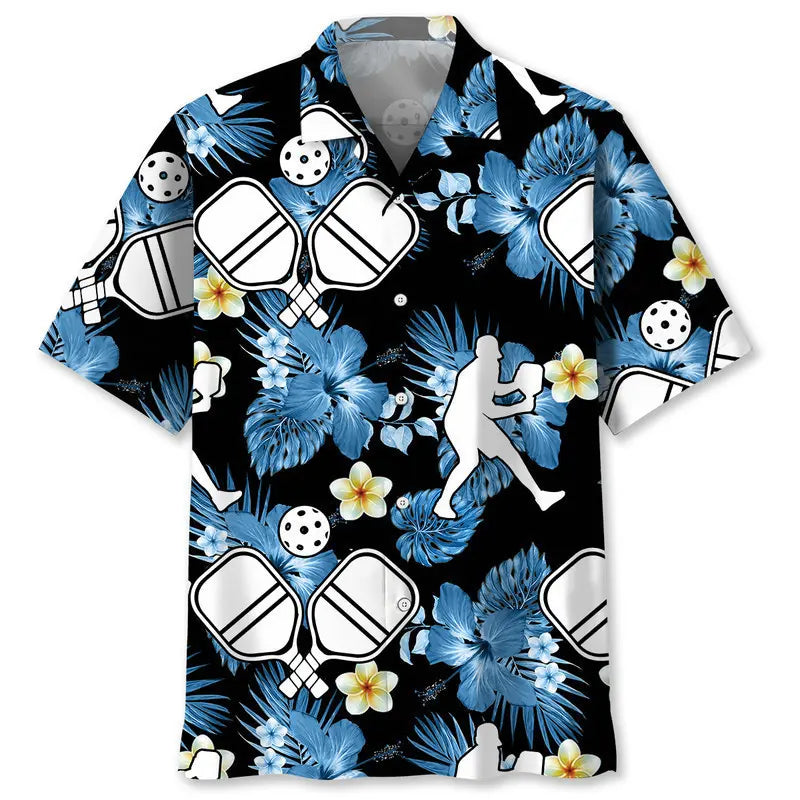 Hawaiian Shirt / Adults / S Pickleball Nature Hawaiian Shirt