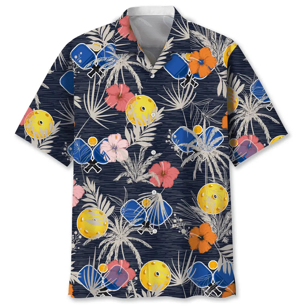 Hawaiian Shirt / Adults / S Pickleball Nature Hawaiian Shirt