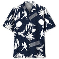 Hawaiian Shirt / Adults / S Pickleball Play White Hawaiian Shirt