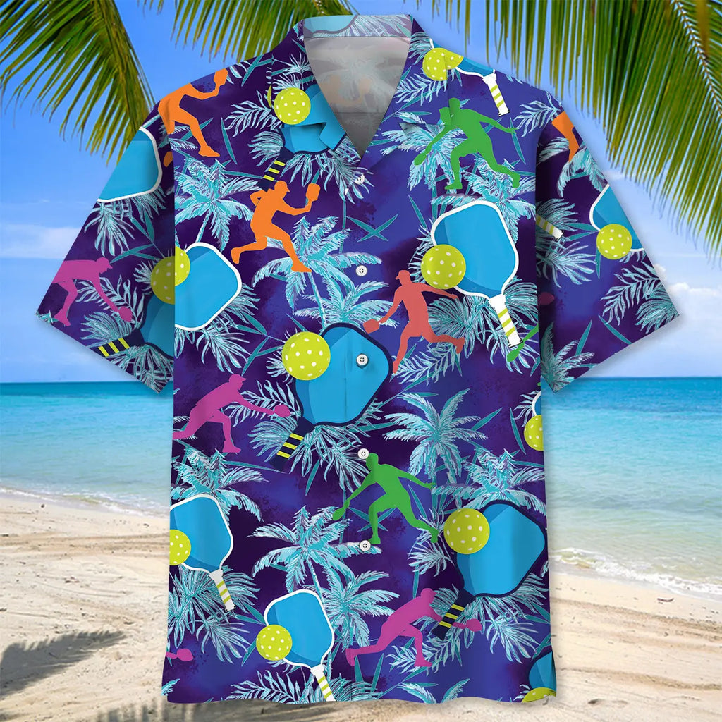 Pickleball Tropical Hawaiian Shirt