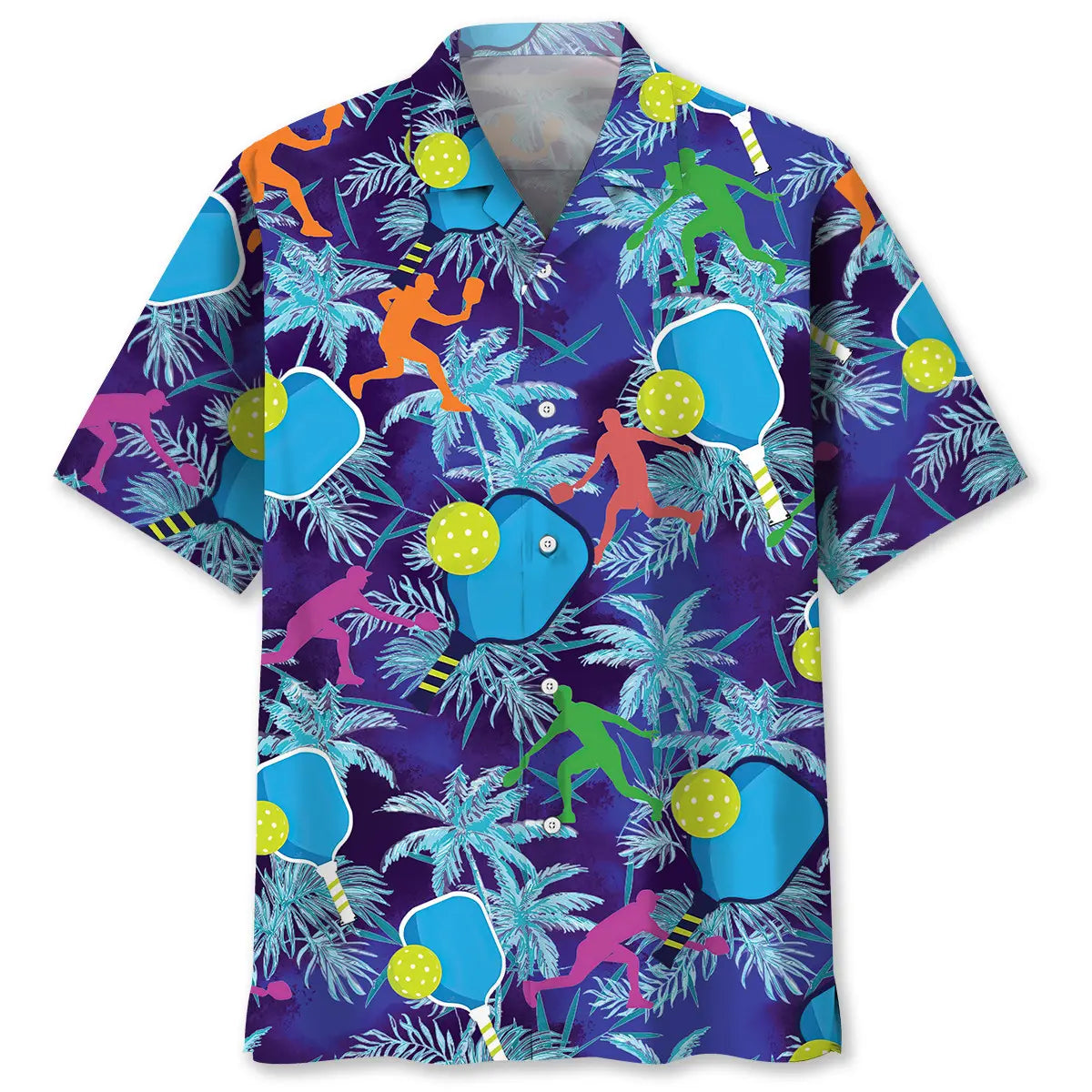 Hawaiian Shirt / Adults / S Pickleball Tropical Hawaiian Shirt