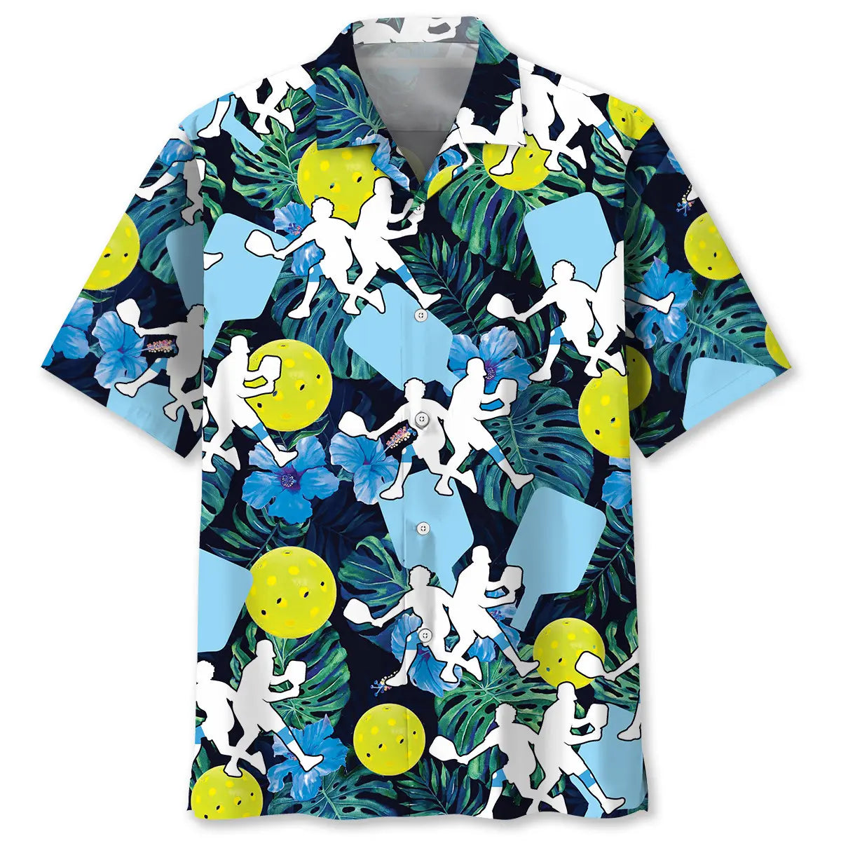 Hawaiian Shirt / Adults / S Pickleball Tropical Hawaiian Shirt