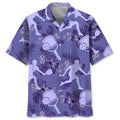 Hawaiian Shirt / Adults / S Pickleball Very Peri Tropical Hawaiian Shirt