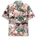 Hawaiian Shirt / Adults / S Pink Cute Tropical Pig Hawaiian Shirt