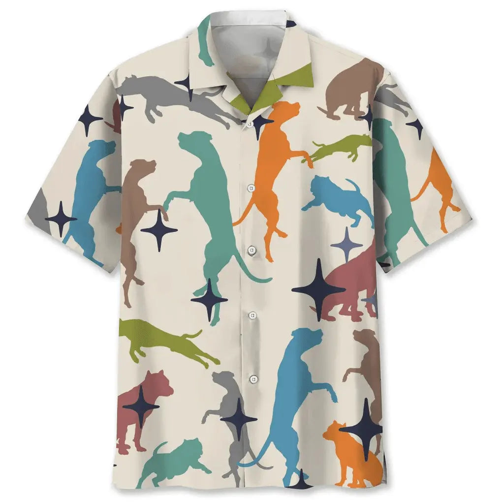 Hawaiian Shirt / Adults / S Pitbull Hawaiian Shirt