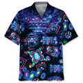 Hawaiian Shirt / Adults / S Poker Neon Hawaiian Shirt