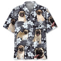 Hawaiian Shirt / Adults / S Pug Tropical Men Hawaiian Shirt