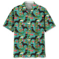 Hawaiian Shirt / Adults / S Rottweiler Hawaiian Beach Hawaiian Shirt