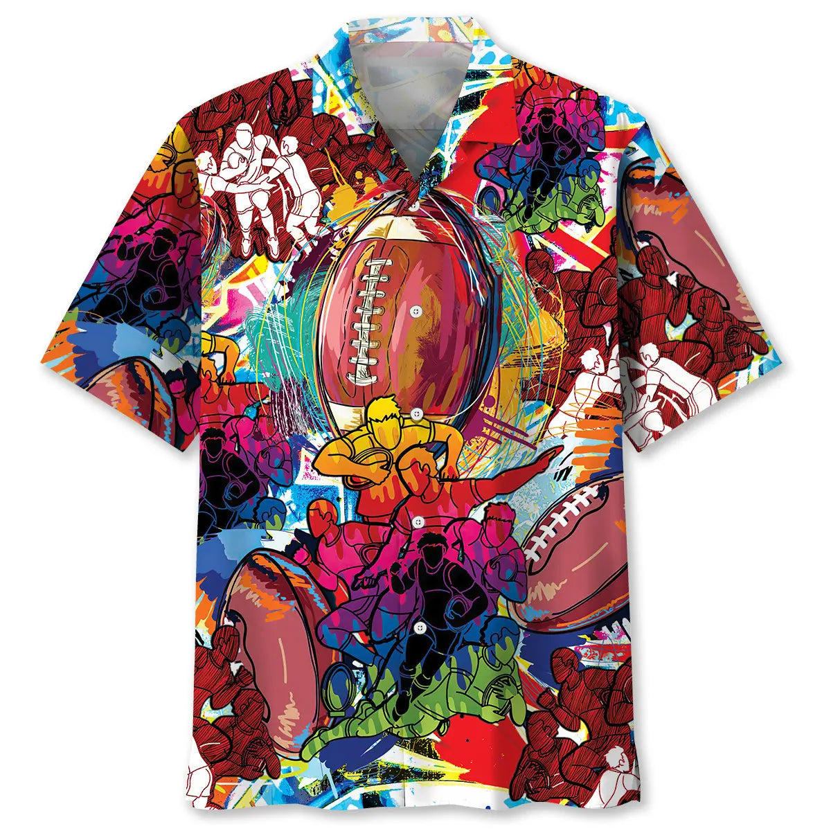 Hawaiian Shirt / Adults / S Rugby Color Hawaiian Shirt