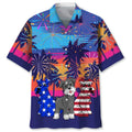 Hawaiian Shirt / Adults / S Schnauzer Firework Usa Hawaiian Shirt