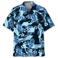 Hawaiian Shirt / Adults / S Scuba Diving Blue Nature Hawaiian Shirt