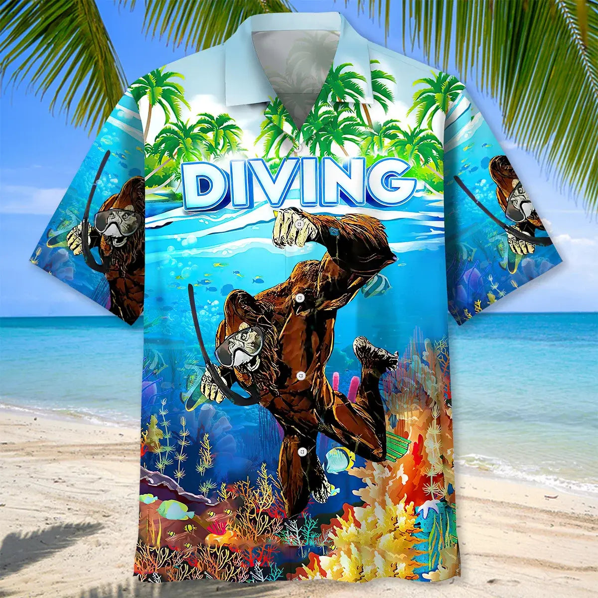 Scuba Diving Diving Hawaiian Shirt