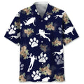Hawaiian Shirt / Adults / S Scuba Diving Dog Tropical Hawaiian Shirt