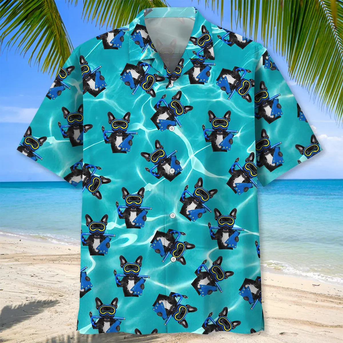 Scuba Diving Mask Dog Hawaiian Shirt