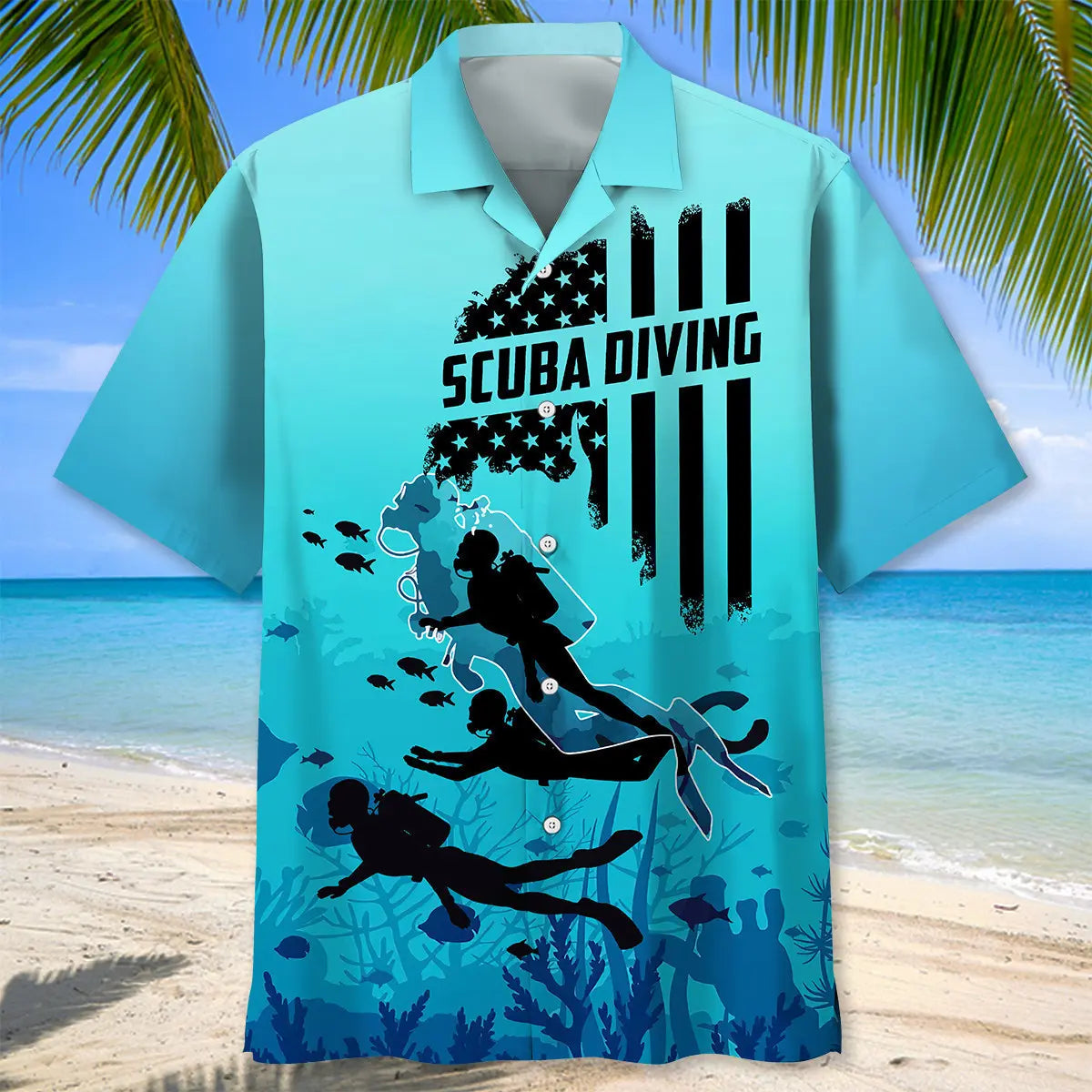 Scuba Diving Ocean Hawaiian Shirt