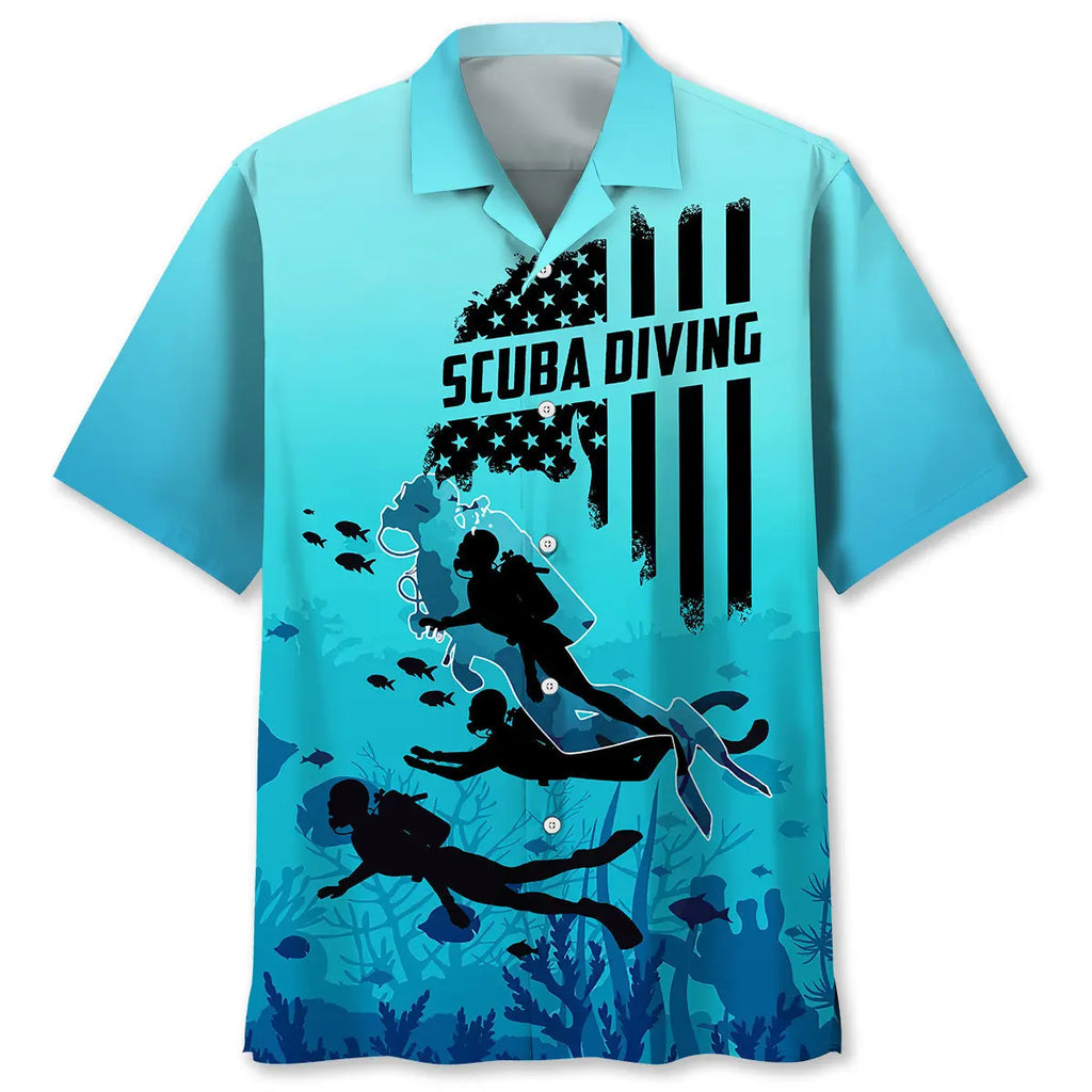 Hawaiian Shirt / Adults / S Scuba Diving Ocean Hawaiian Shirt