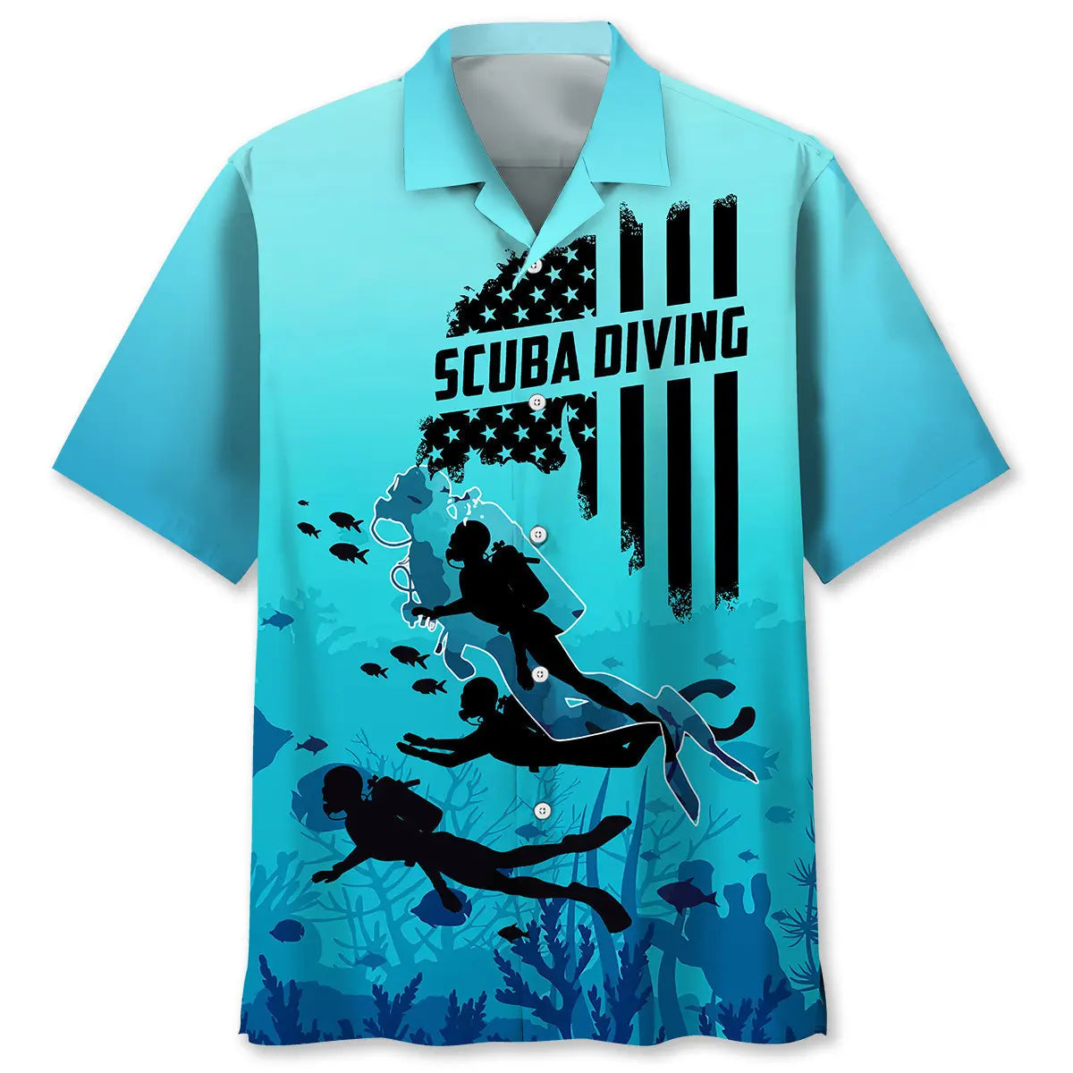 Hawaiian Shirt / Adults / S Scuba Diving Ocean Hawaiian Shirt