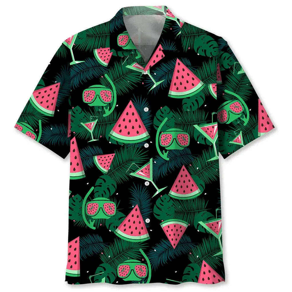 Hawaiian Shirt / Adults / S Scuba Diving Watermelon Hawaiian Shirt