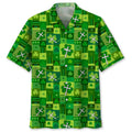 Hawaiian Shirt / Adults / S Shamrock Cross Irish St.Patrick Day Hawaiian Shirt