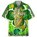 Hawaiian Shirt / Adults / S Shamrock Green Irish St.Patrick Day Hawaiian Shirt