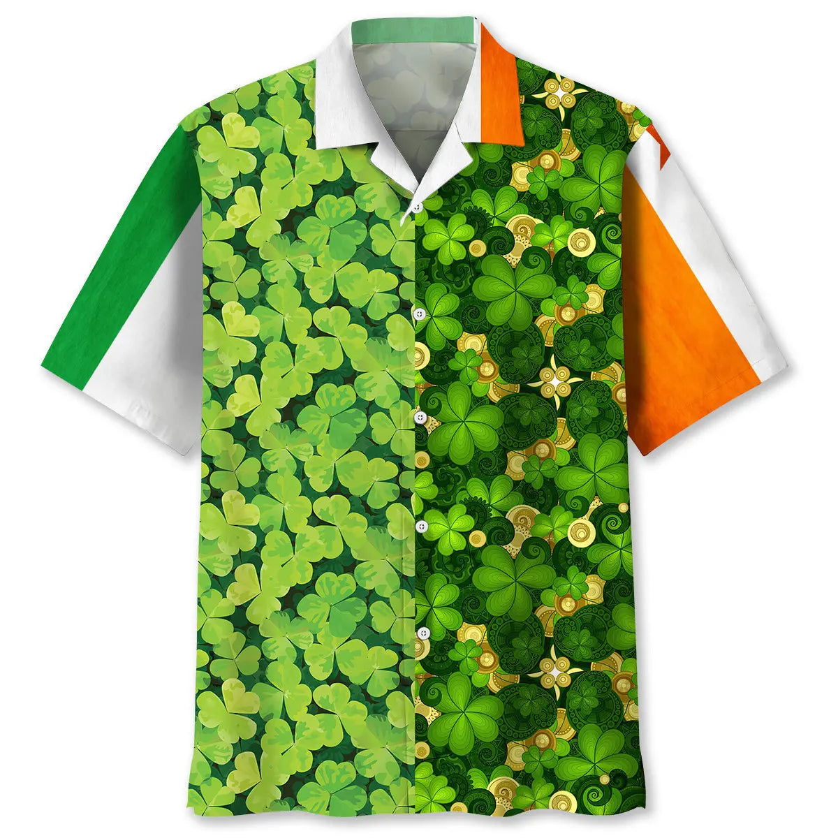 Hawaiian Shirt / Adults / S Shamrock Irish St.Patrick Day Hawaiian Shirt