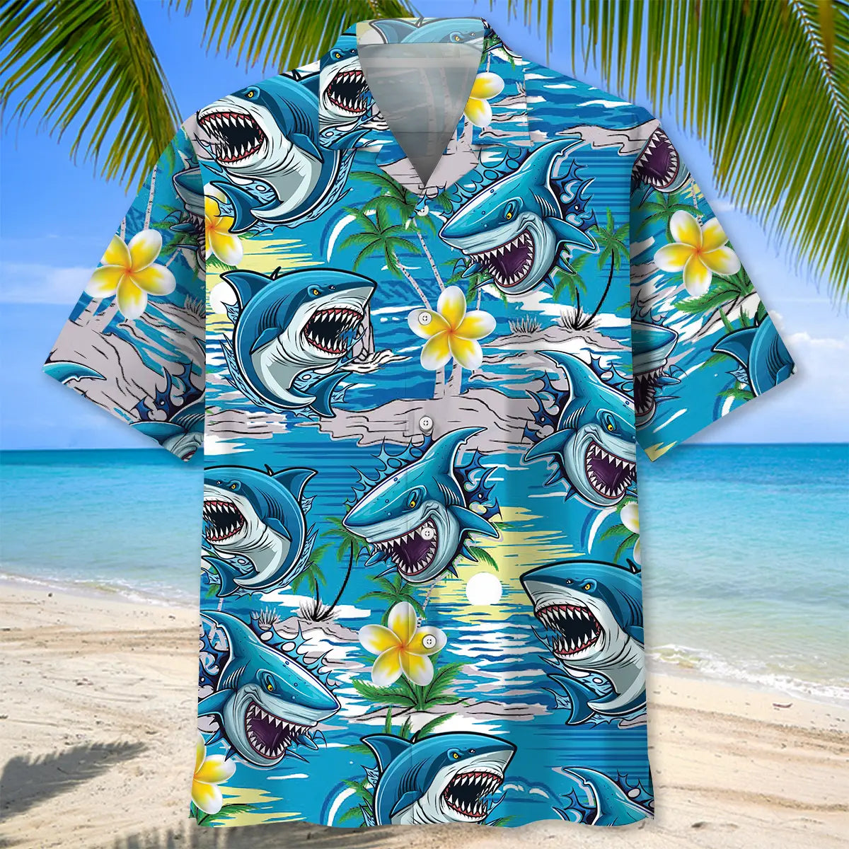Shark Aloha Hawaiian Shirt
