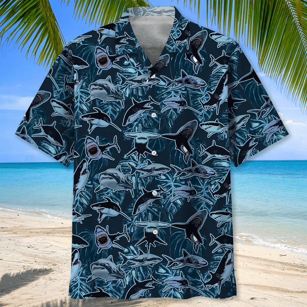 Shark Camouflage Hawaiian Shirt
