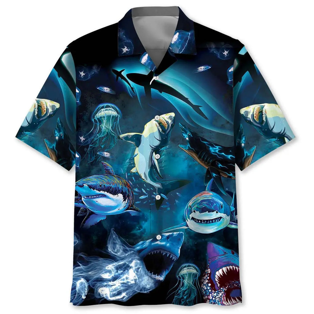 Hawaiian Shirt / Adults / S Shark Hawaiian Shirt