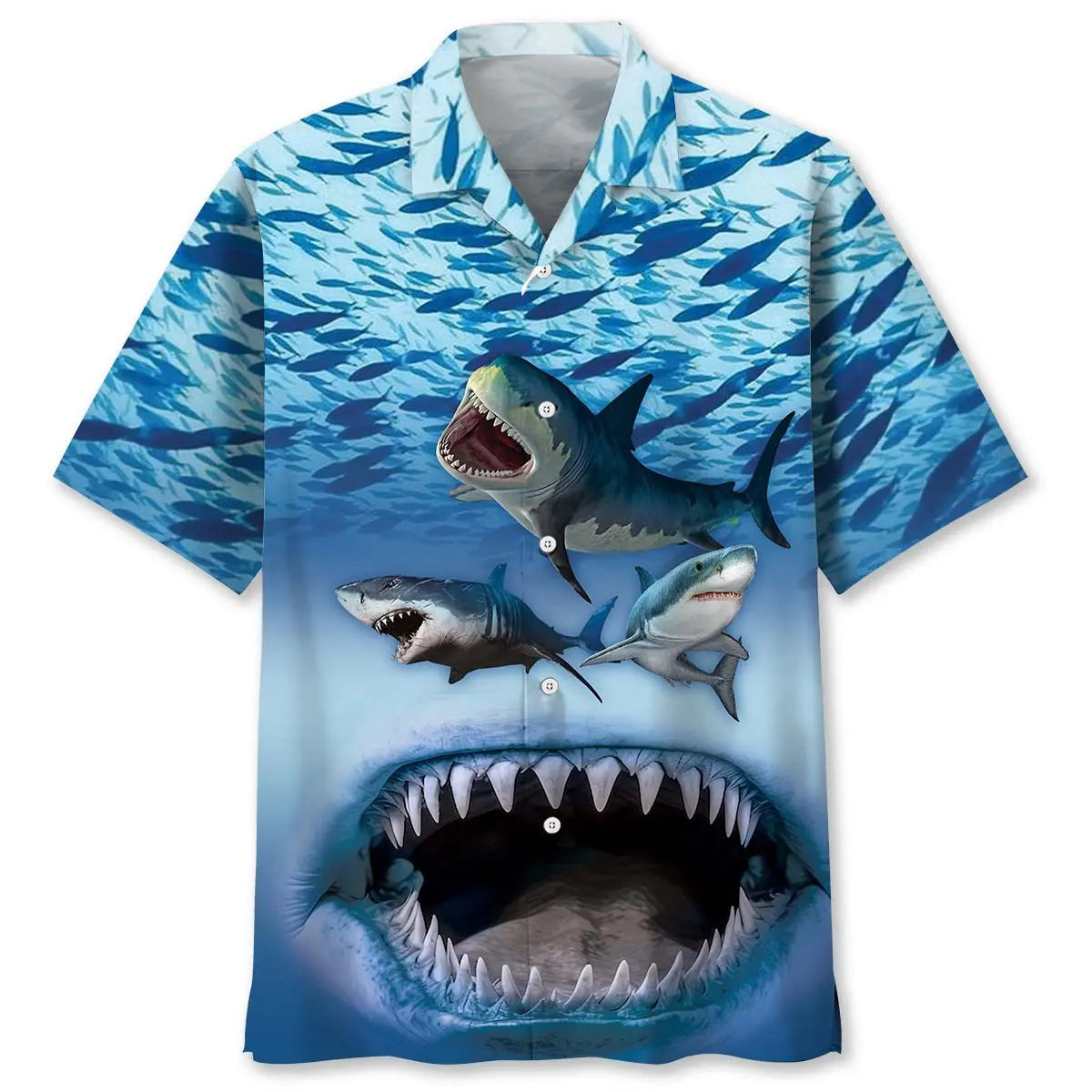 Hawaiian Shirt / Adults / S Shark Jaw Hawaiian Shirt