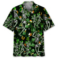 Hawaiian Shirt / Adults / S Skeleton Irish St.Patrick Day Hawaiian Shirt