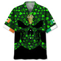 Hawaiian Shirt / Adults / S Skull Green St.Patrick Day Hawaiian Shirt