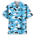 Hawaiian Shirt / Adults / S Skydiving Blue Sky Hawaiian Shirt