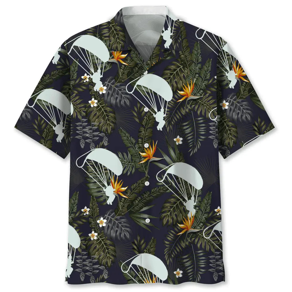 Hawaiian Shirt / Adults / S Skydiving Hawaiian Nature Hawaiian Shirt