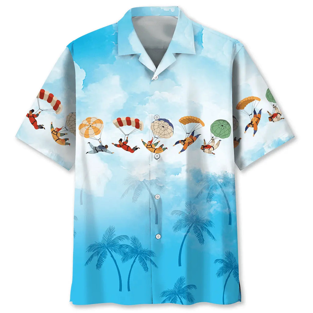 Hawaiian Shirt / Adults / S Skydiving Sky Hawaiian Shirt