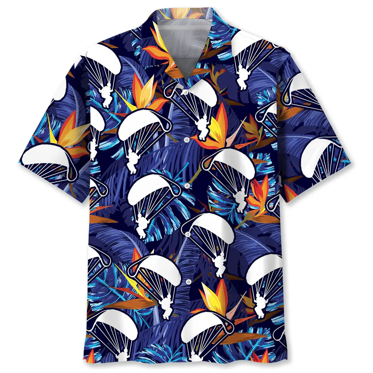 Hawaiian Shirt / Adults / S Skydiving Tropical Hawaiian Shirt