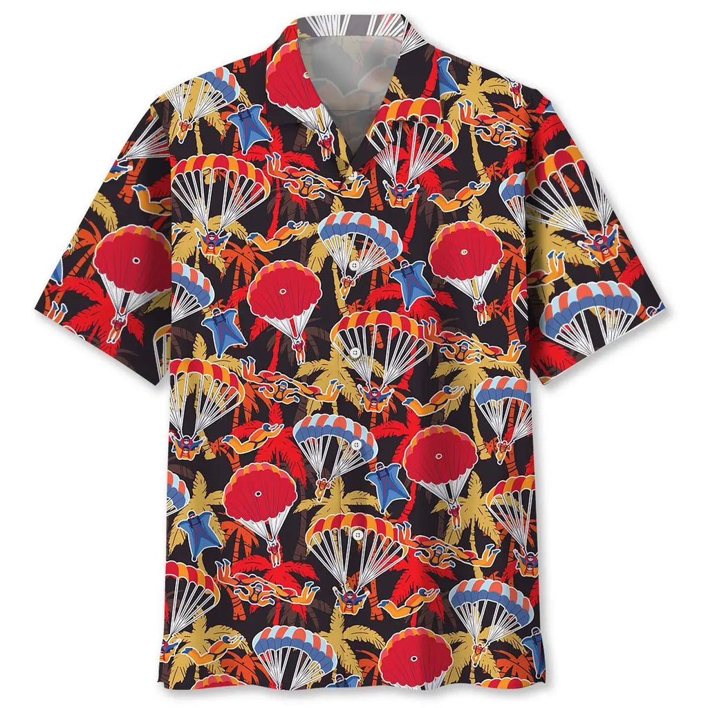 Hawaiian Shirt / Adults / S Skydiving Tropical Hawaiian Shirt