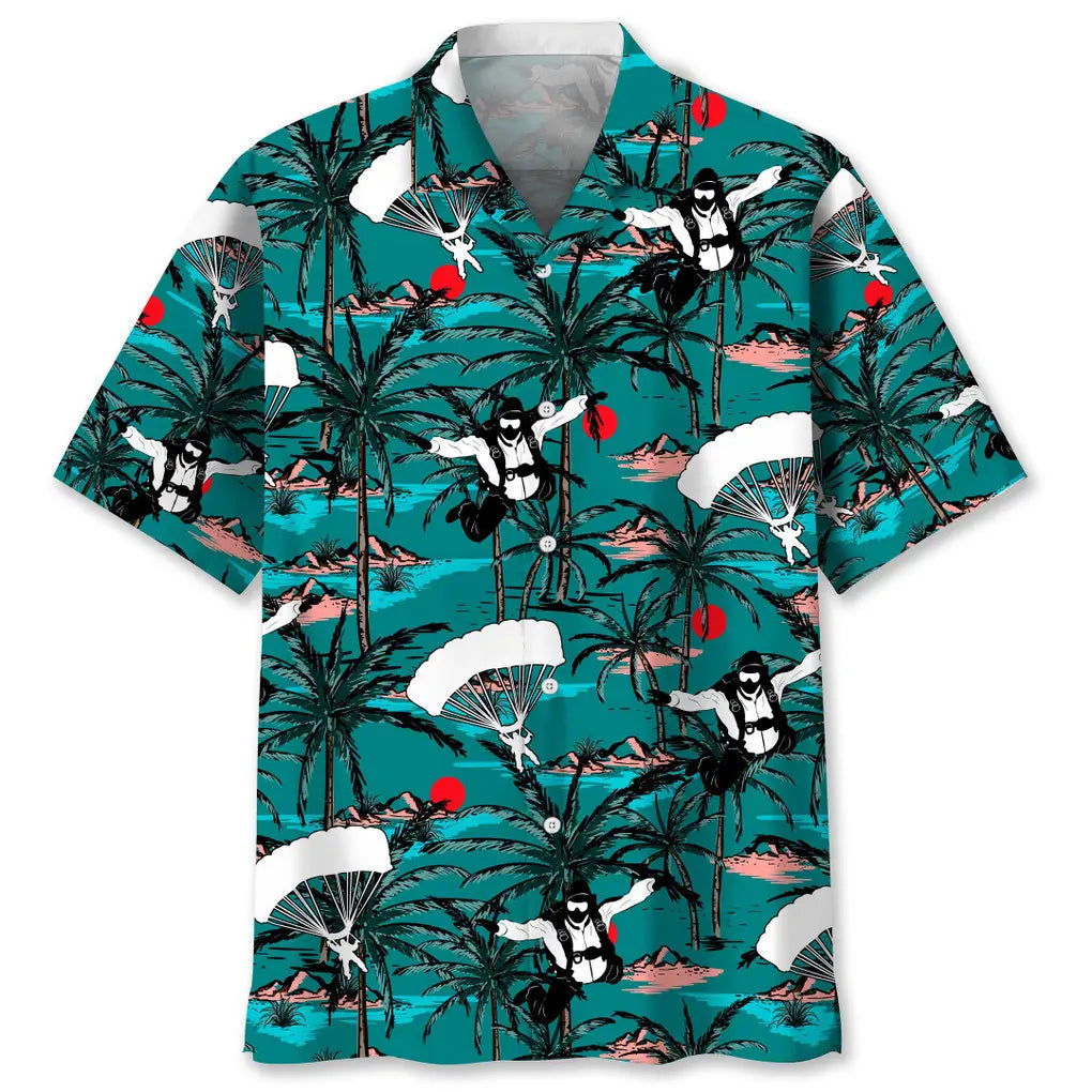 Hawaiian Shirt / Adults / S Skydiving Vintage Hawaiian Shirt