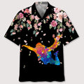 Hawaiian Shirt / Adults / S Skydiving Watercolors Flower Hawaiian Shirt