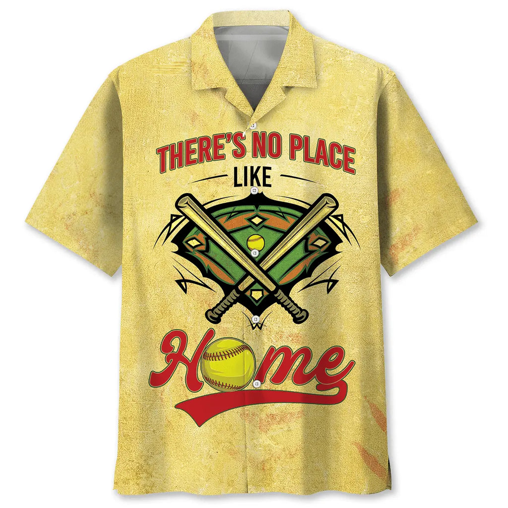 Hawaiian Shirt / Adults / S Softball Home Hawaiian Shirt