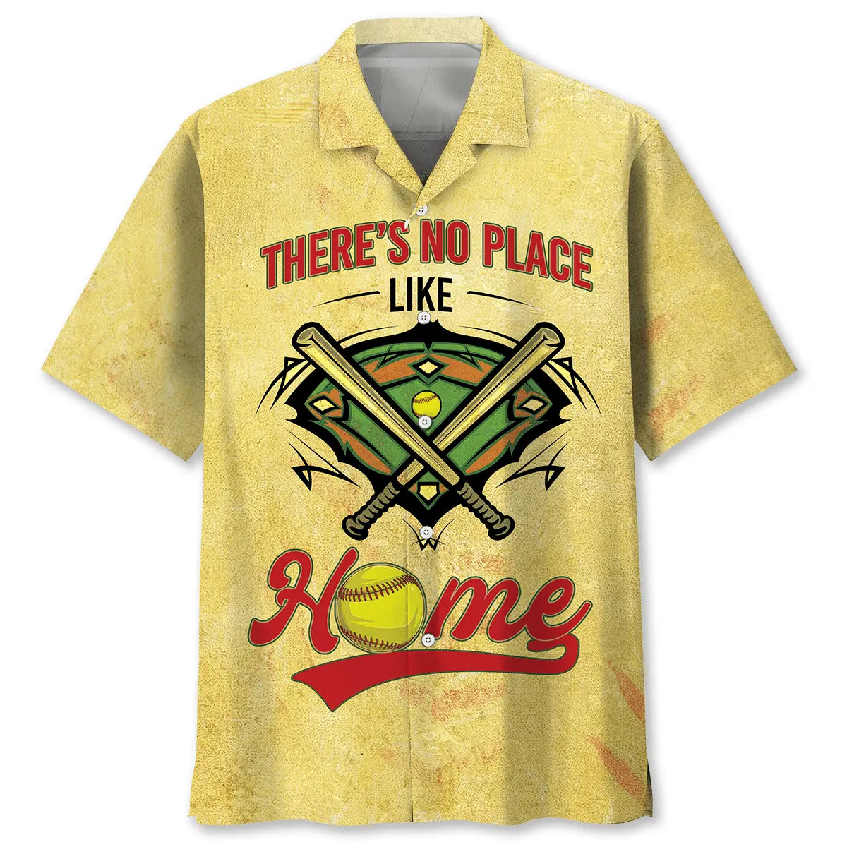 Hawaiian Shirt / Adults / S Softball Home Hawaiian Shirt