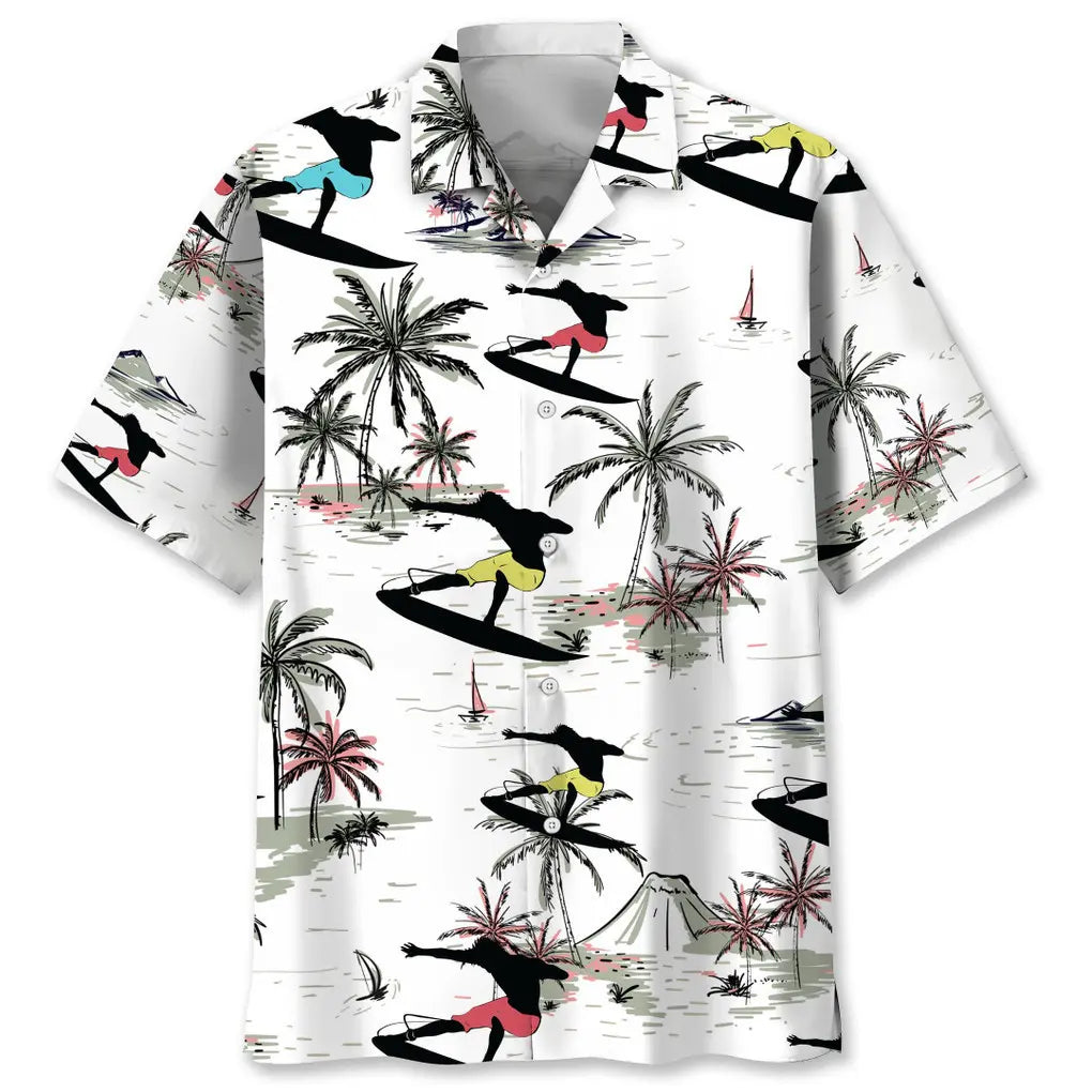 Hawaiian Shirt / Adults / S Surfing Coconut Hawaiian Shirt