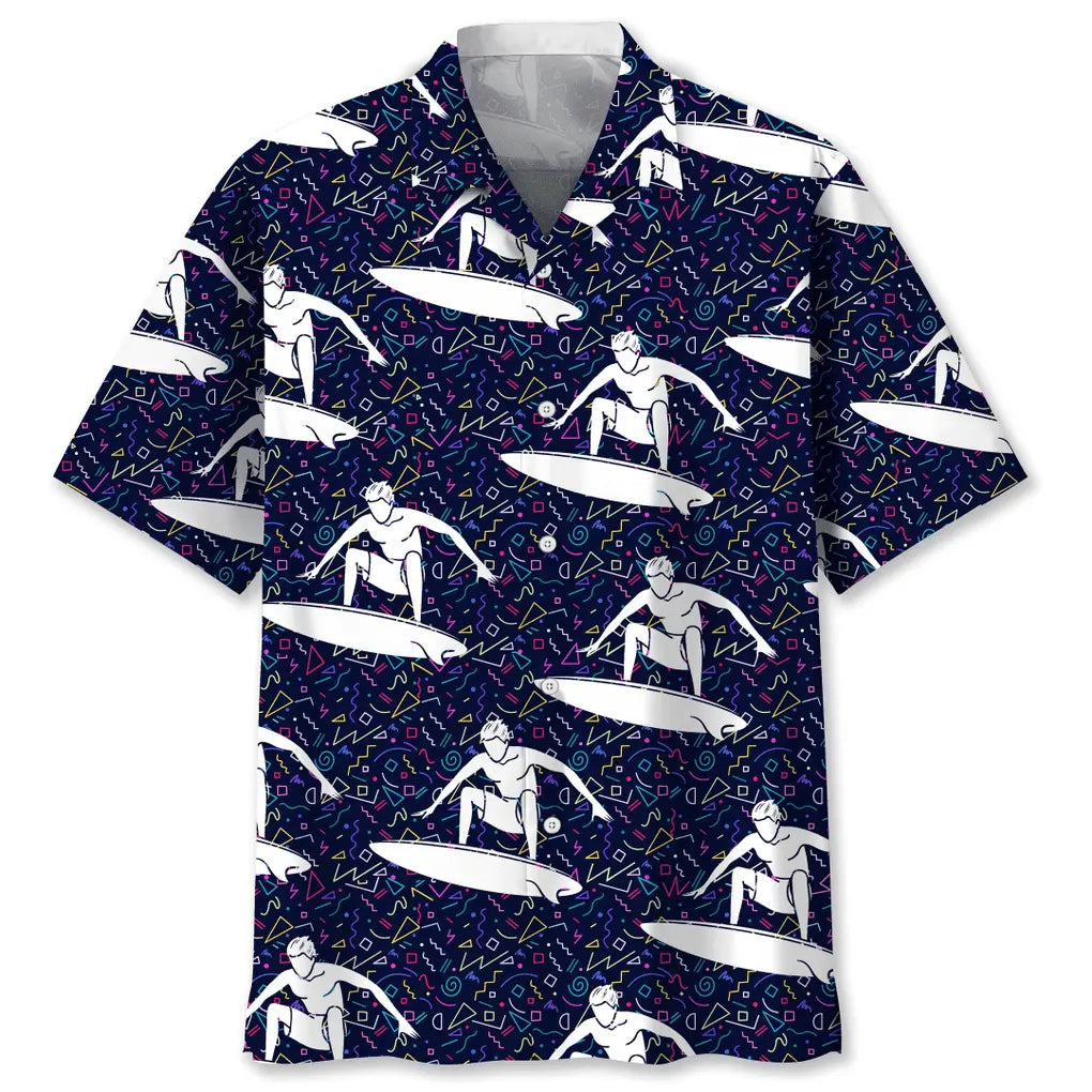 Hawaiian Shirt / Adults / S Surfing Color Hawaiian Shirt