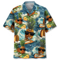 Hawaiian Shirt / Adults / S Surfing Pineapple Hawaiian Shirt Men
