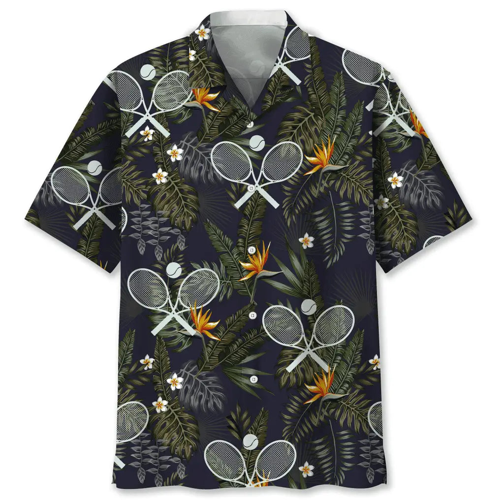 Hawaiian Shirt / Adults / S Tennis Hawaiian Nature Hawaiian Shirt