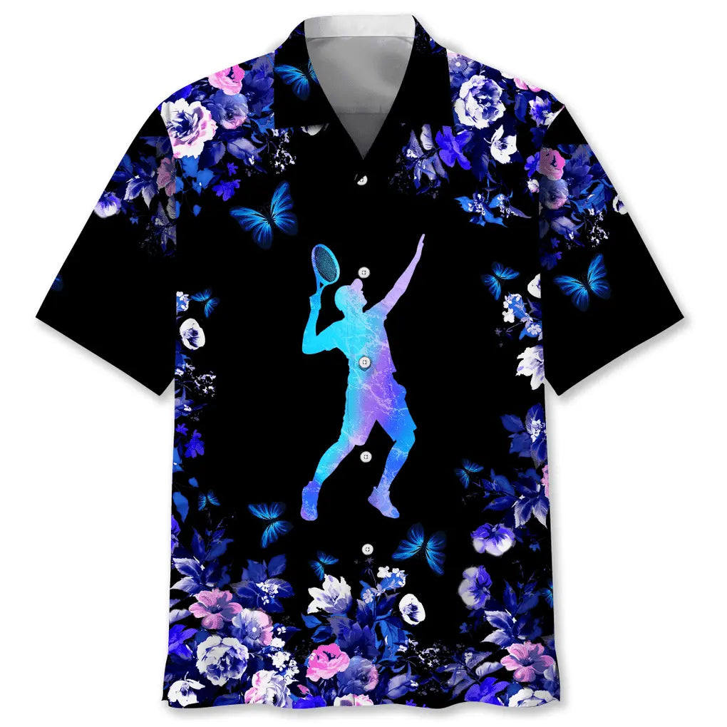 Hawaiian Shirt / Adults / S Tennis Hawaiian Nature Hawaiian Shirt