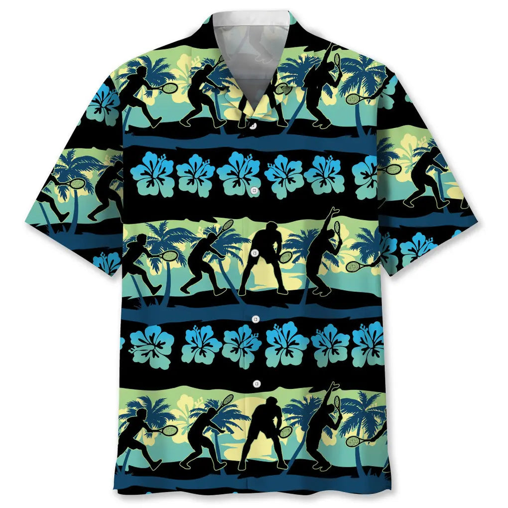 Hawaiian Shirt / Adults / S Tennis Nature Beach Hawaiian Shirt